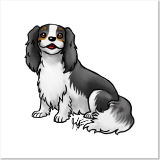 Dog - Cavalier King Charles Spaniel - Tri-Color Posters and Art